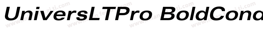 UniversLTPro BoldCondObl字体转换